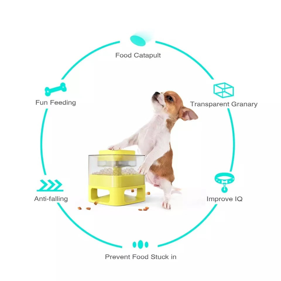 Jouet Distributeur de Nourriture Interactif pour Animaux de Compagnie Original et Amusant, Distributeur Lent pour Animaux de Compagnie, Jouet Contenant pour l'Alimentation Lente des Animaux de Compagnie