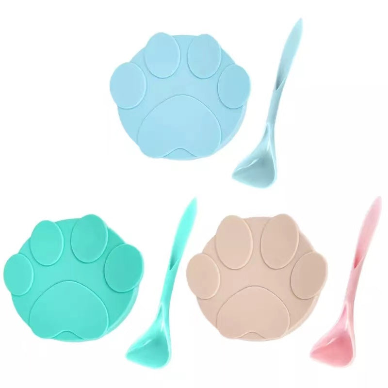 Couvercle de boîte de conserve pour animaux de compagnie 3 en 1 réutilisable en silicone pour chiens et chats, couvercle d'étanchéité pour boîtes de conserve, fournitures pour animaux de compagnie, convient pour 8,9 cm/7,3 cm/6,5 cm