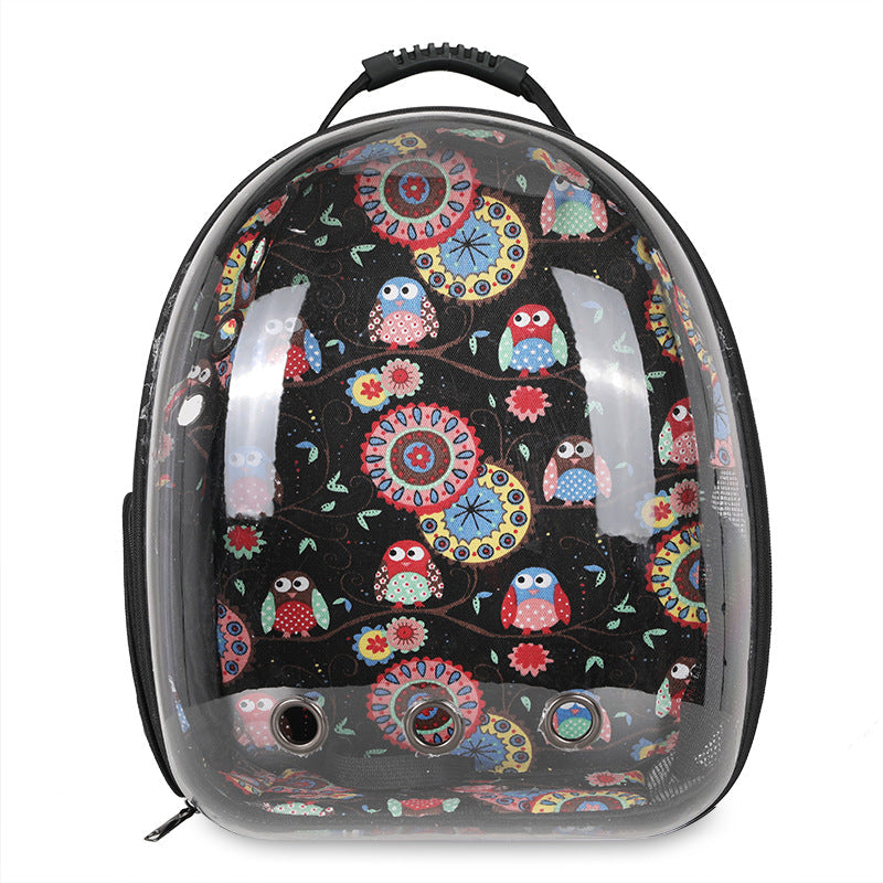 Sac à dos de transport transparent pour chat et chien