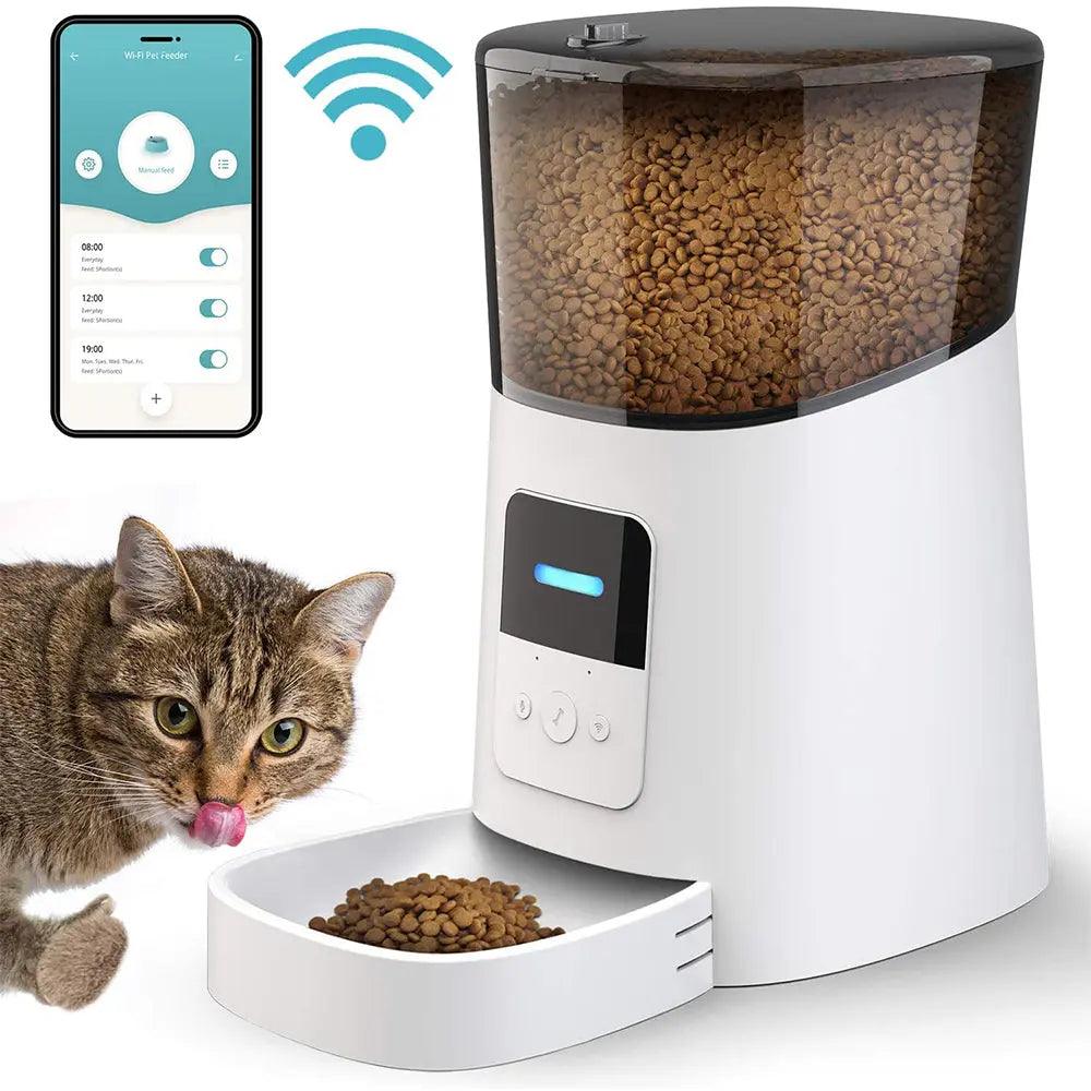 Distributeur Automatique Connecté WiFi pour Chat & Chien – 6L | Programmable