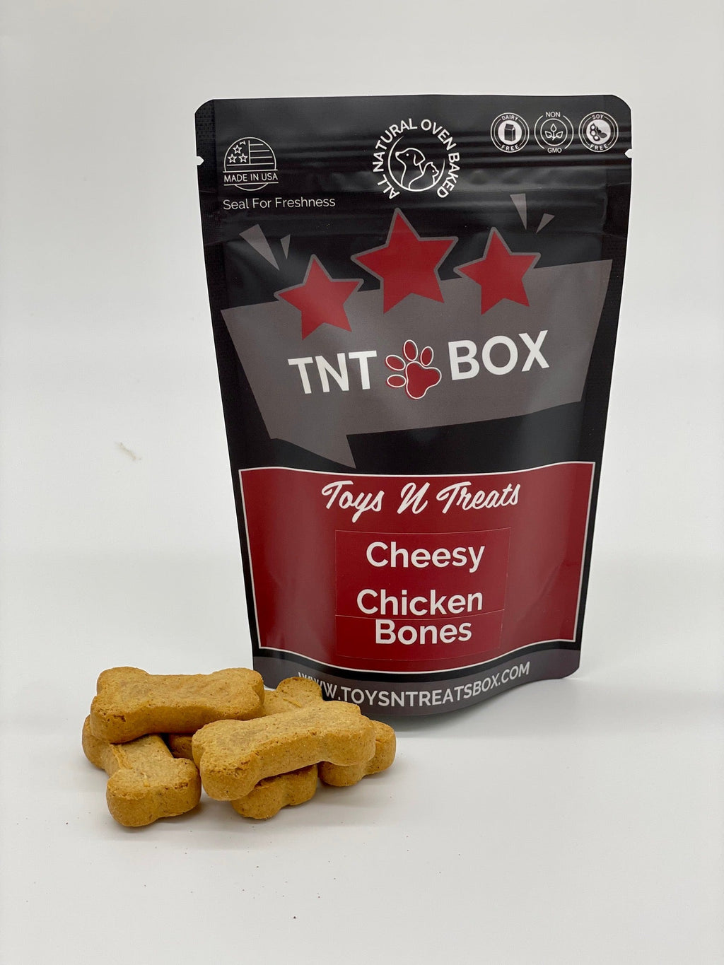 Natural Dog Treats – Cheesy Chicken Bones | Oven Baked