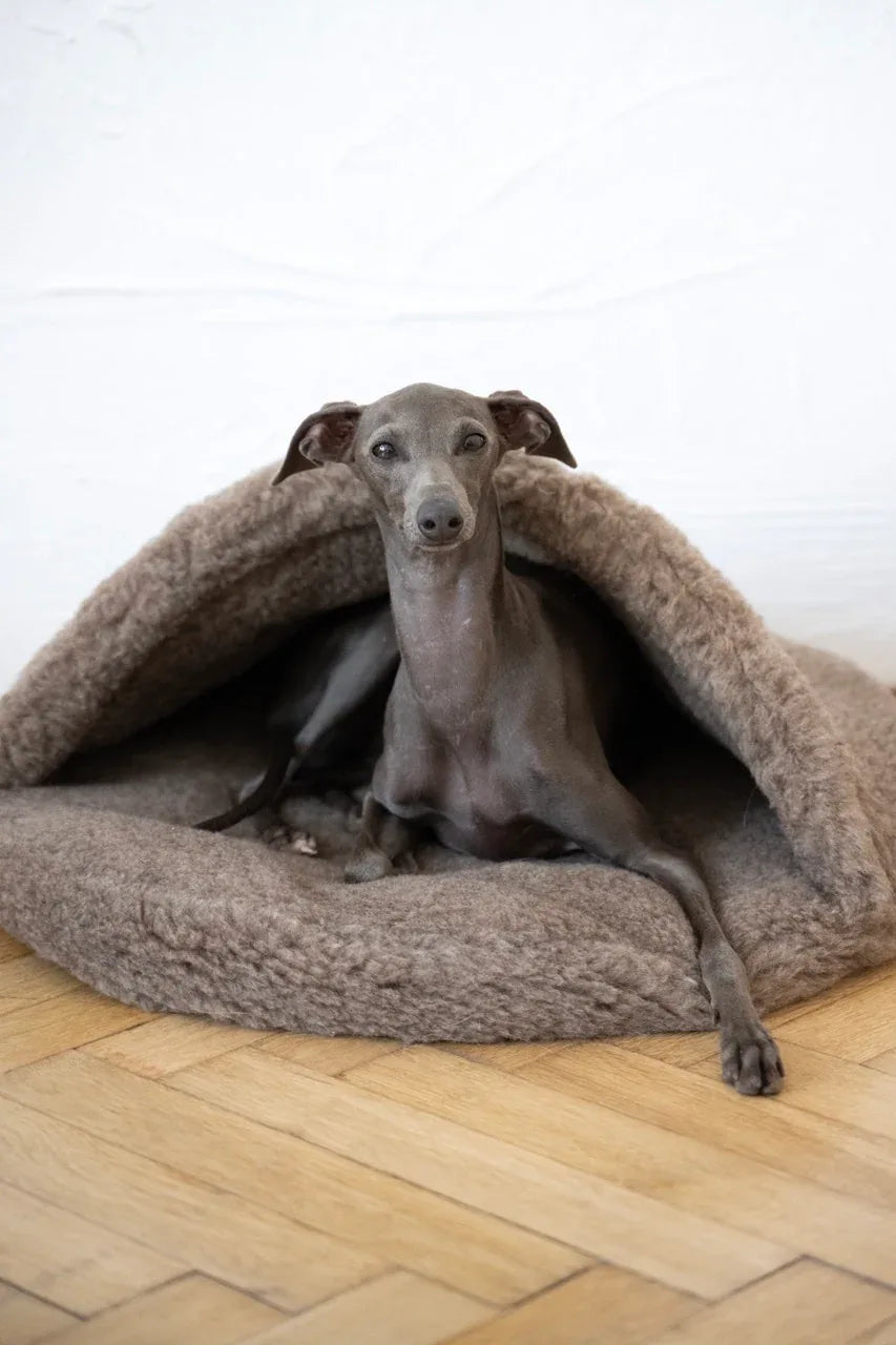 Grotte en Laine Naturelle pour Animaux – Beige | Fait main en Pologne