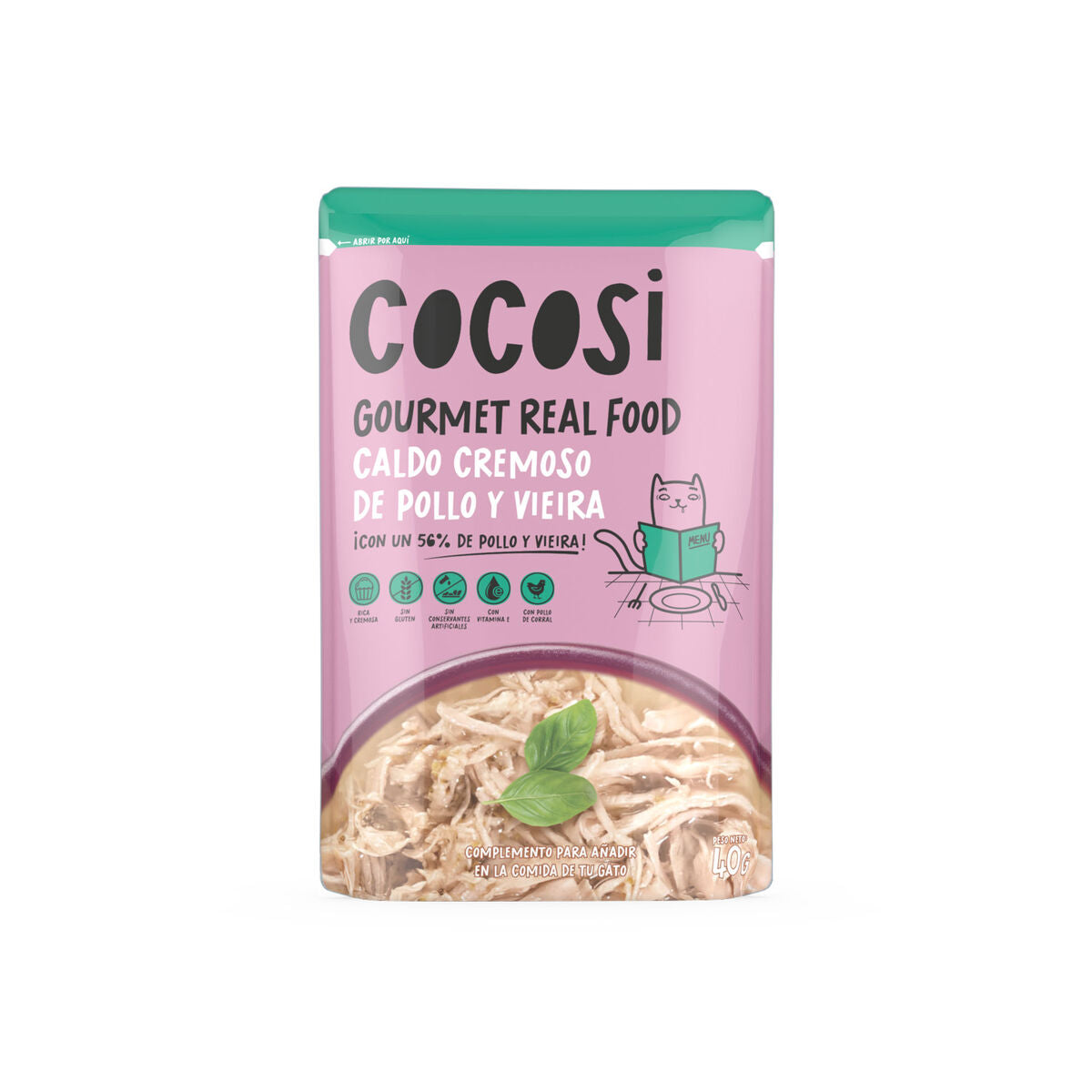 Gourmet Cat Food Cocosi Real Food – Real Chicken | 12 x 40 g Pack