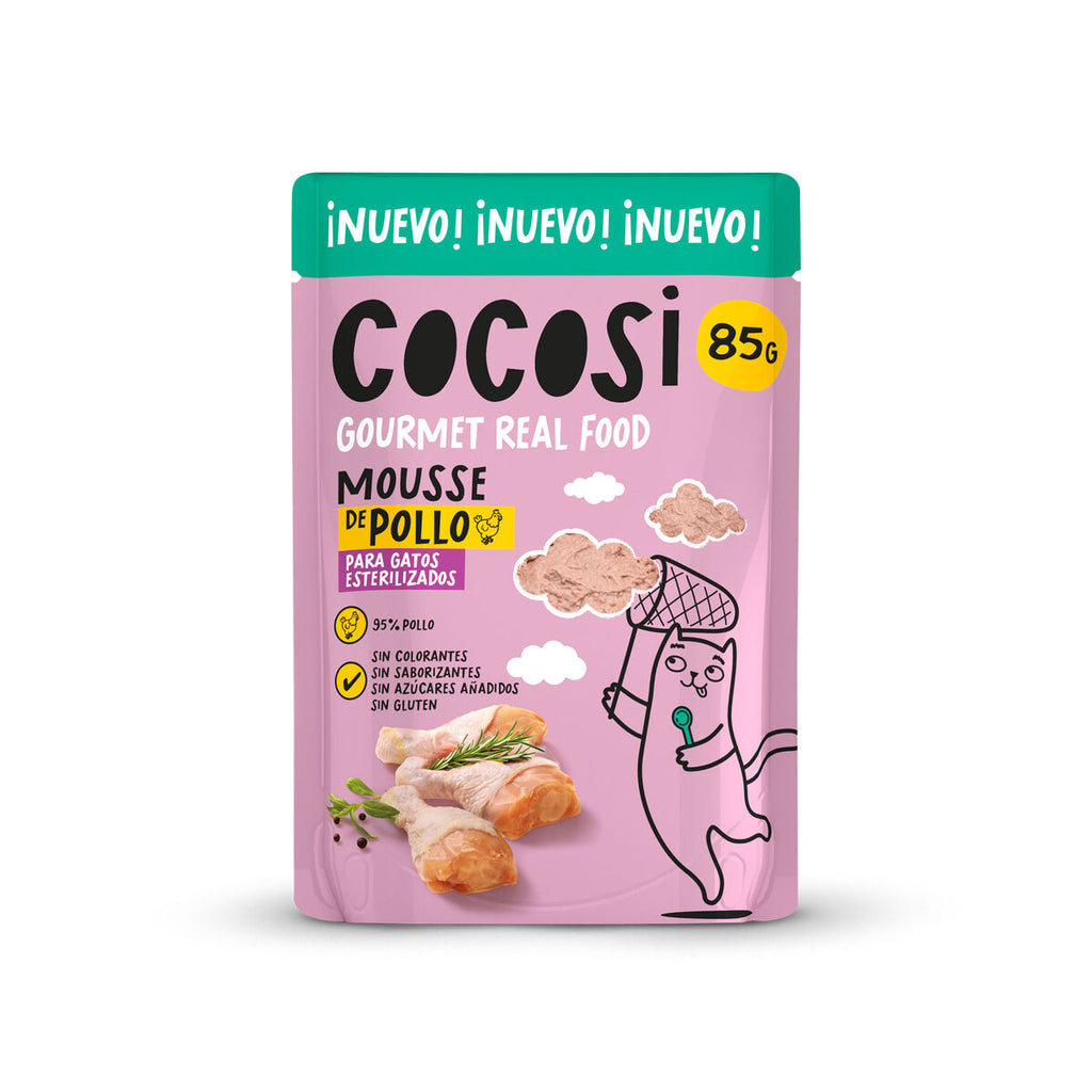 Nourriture gastronomique pour chats Cocosi – Au vrai poulet | Lot de 12 x 80 g
