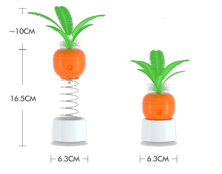 Interactive Carrot Food Leaking Cat Toy - Engage, Entertain, And Relieve Boredom