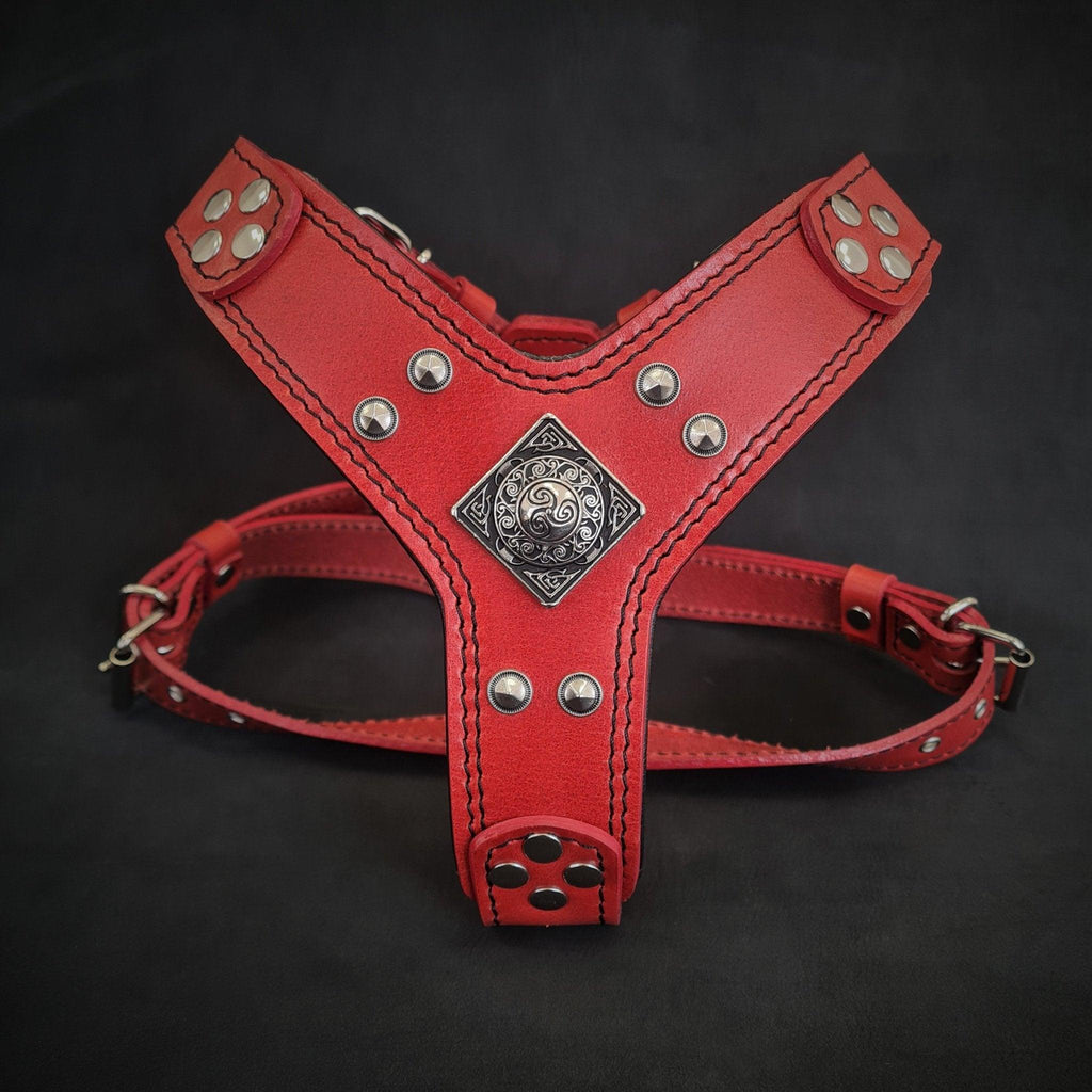 "Eros" Red Harness – Premium Handcrafted Leather | BESTIA | Sizes S-M